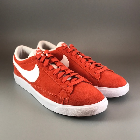nike blazer low mens orange